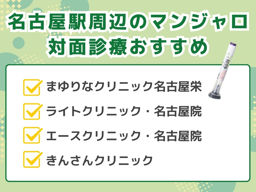 名古屋駅周辺でマンジャロを扱うダイエット外来