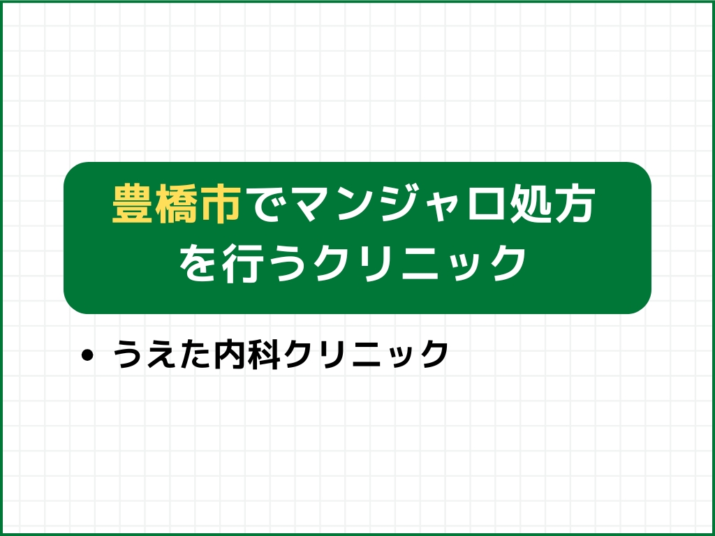 豊橋市でマンジャロを扱うダイエット外来